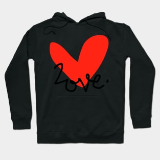 Red Heart Love Hoodie